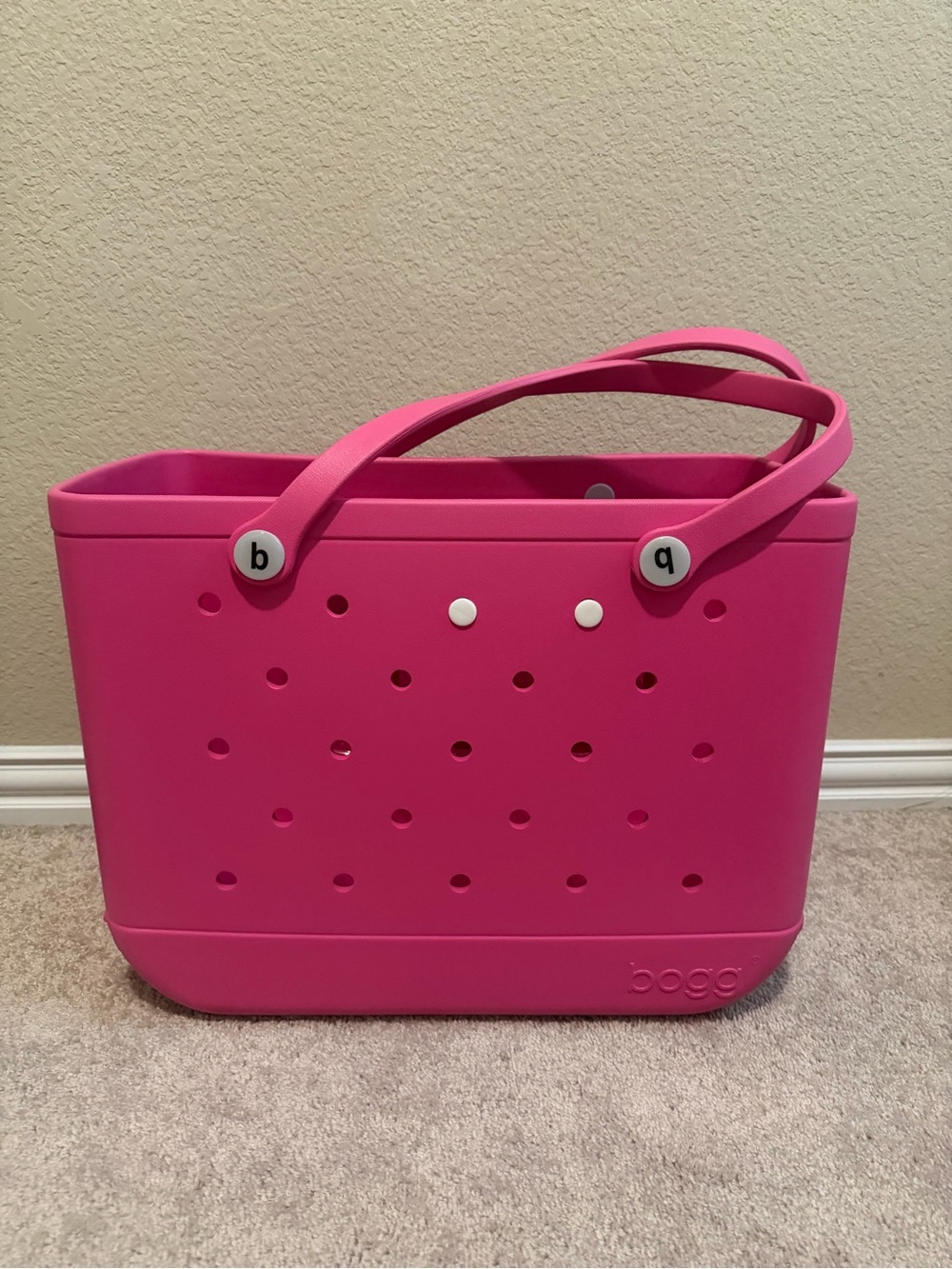Bogg Bag Large Tote – Bright Pink – Includes Clear Insert Pouches